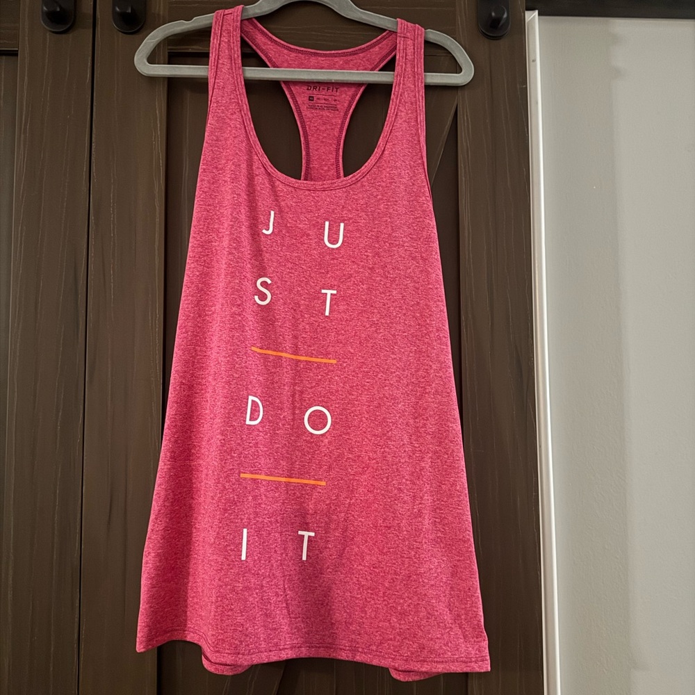 Nike Women's Heathered Pink Tank Top